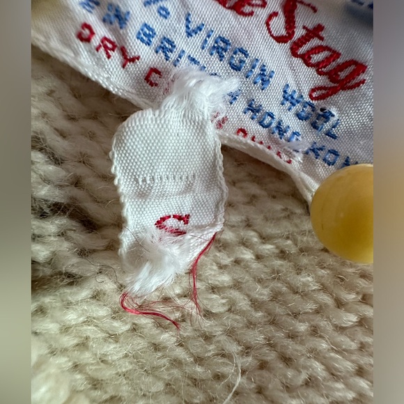 Vintage White Stag Floral Cardigan - Picture 13 of 14